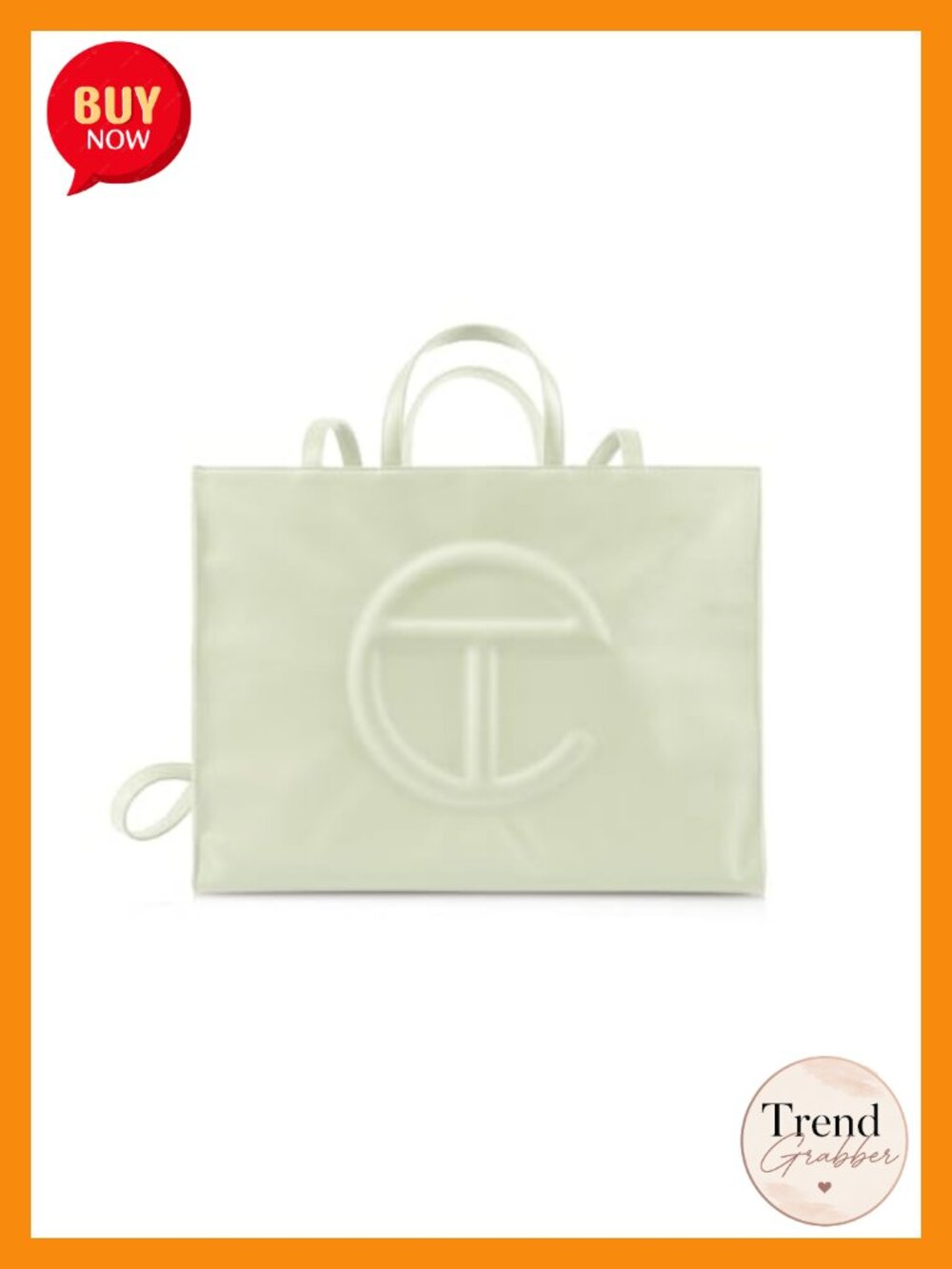 Large Faux Leather Tote Bag with Magnetic Closure and Dust Bag